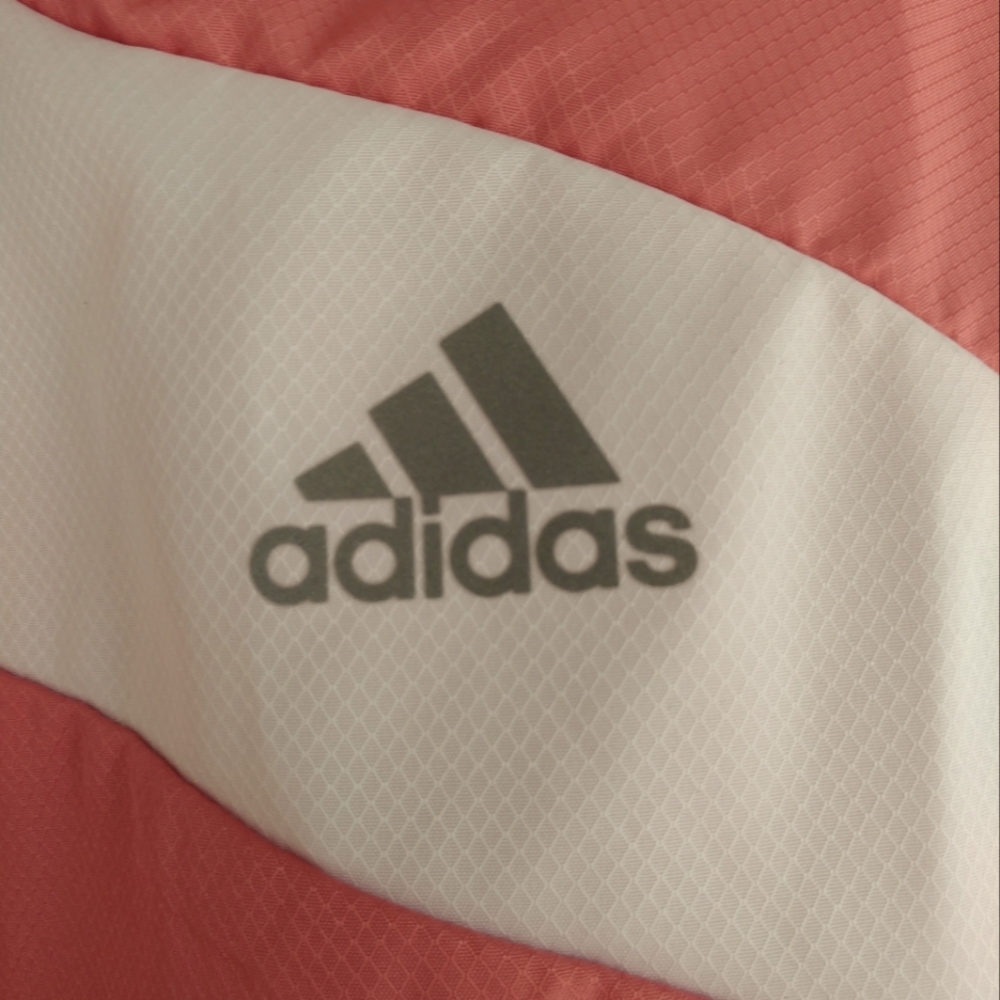 Adidas Marathon Running Jacket Hazy Rose Water Repellent Reflective Size XL - Picture 9 of 16
